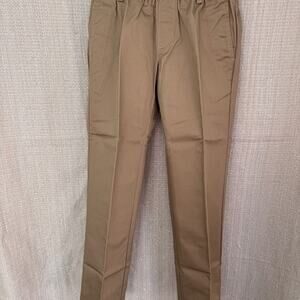 Lands End NWOT Girl's Khaki Chino Pants Size 7 w/ 23" inseam